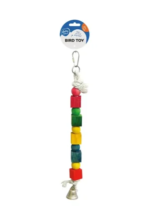 Duvo+ Touw Met Kleurrijke Blokjes & Bel 35 cm Express Levering